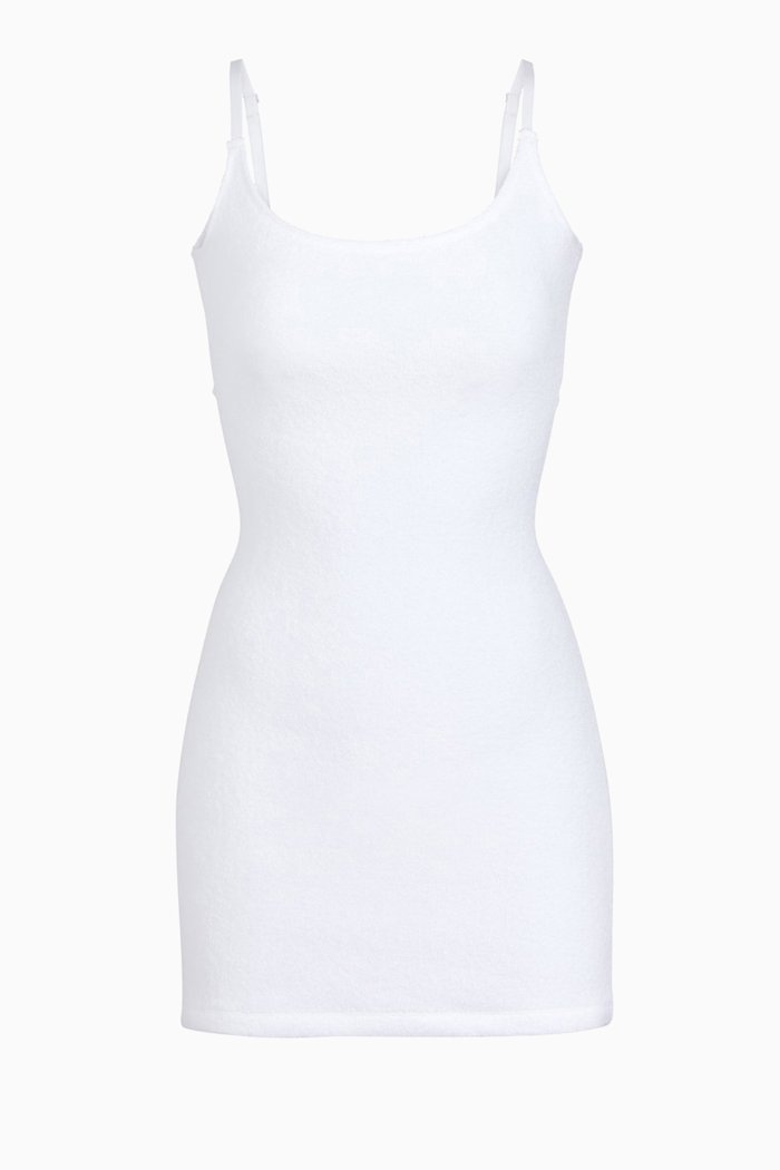 

Terry Slip Dress, White