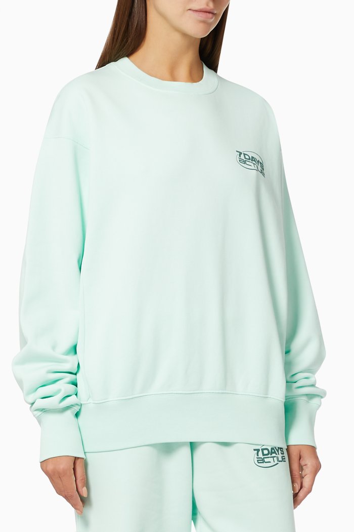 

Monday Crewneck Sweatshirt in Organic Cotton, Green