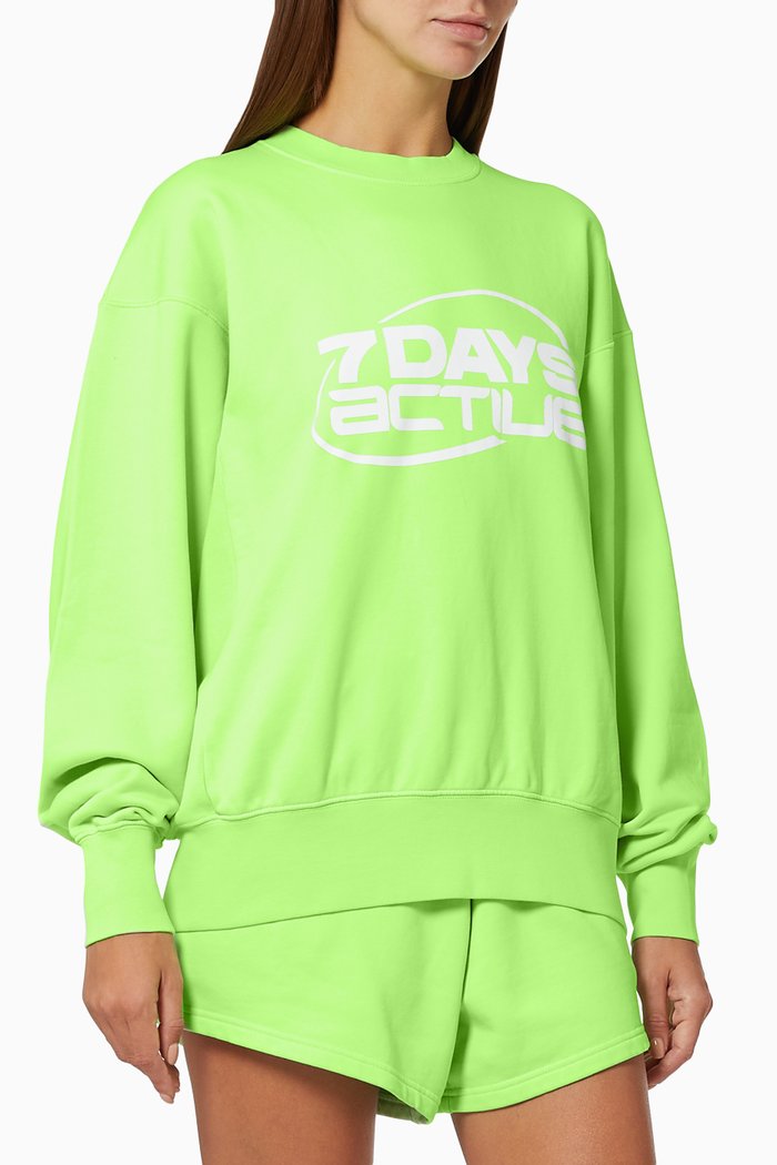 

Monday Crewneck Sweatshirt in Organic Cotton, Green