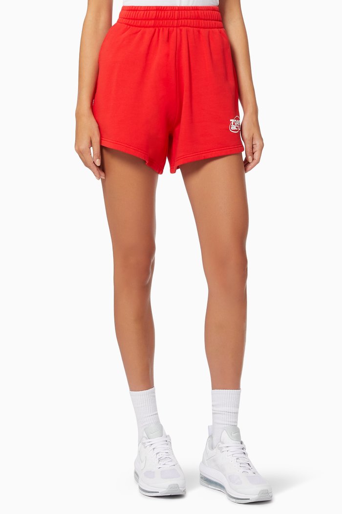 

Womens Fit Sweatshorts in Organic Cotton, Red