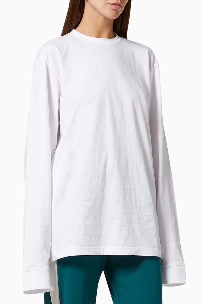 

Logo Back T-shirt in Cotton, White