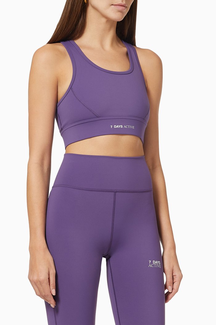 

SV Sports Bra in Stretch Nylon, Purple