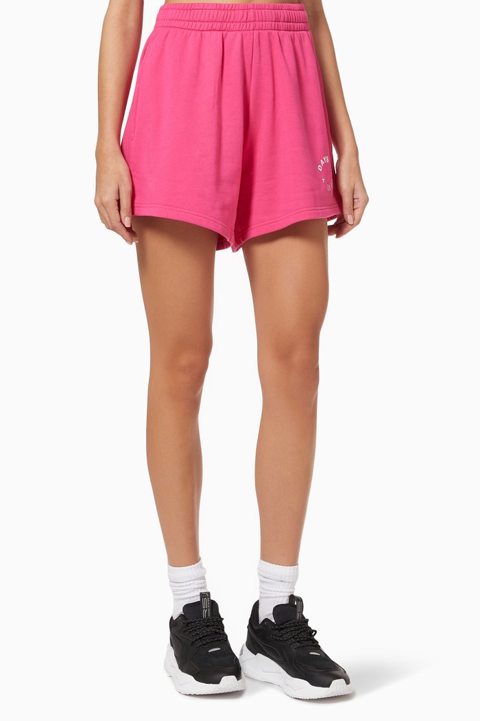 

Logo Shorts in Organic Cotton, Pink