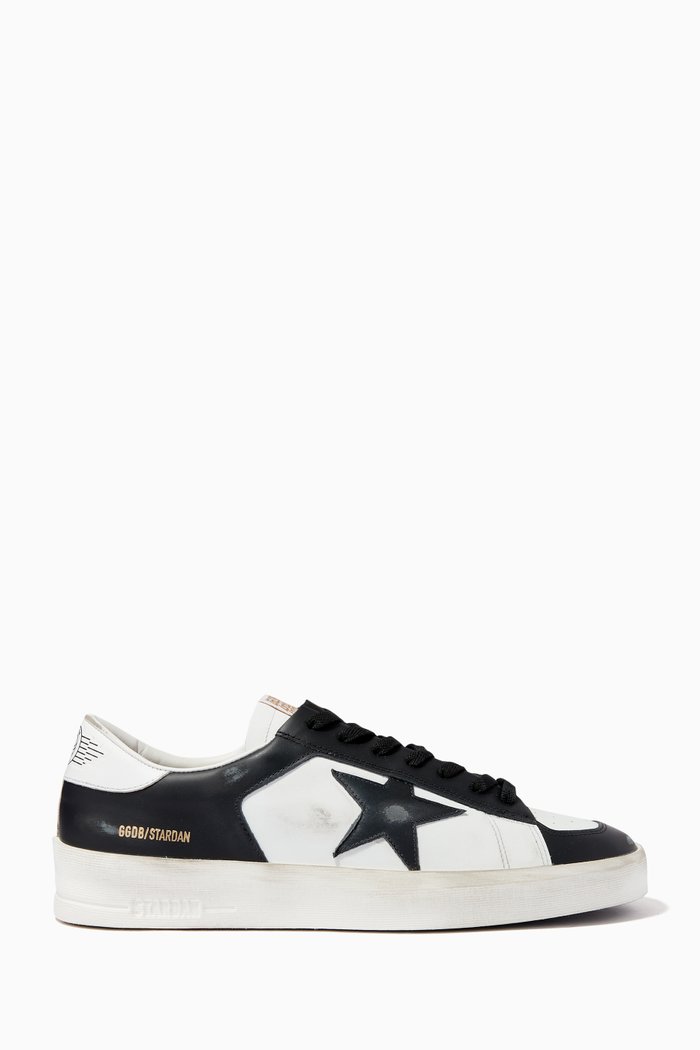 Stardan Sneakers in Leather, Black