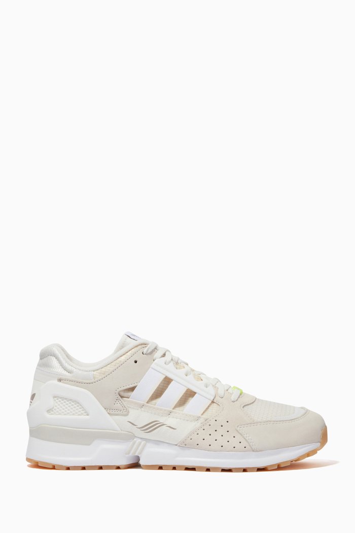 

ZX 10,000 Sneakers in Leather, Nubuck & Suede, Neutral