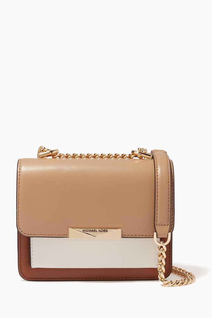 

Extra Small Jade Shoulder Bag in Leather, Brown
