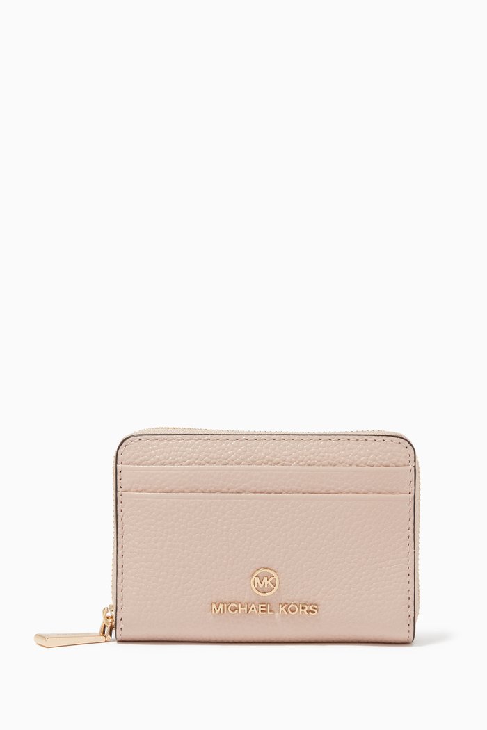 

Small Jet Set Wallet in Leather, Pink
