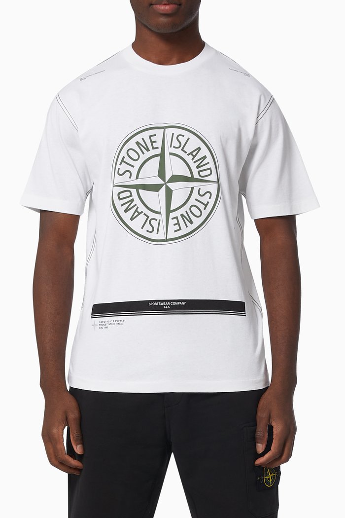 

Ultra Institutional One T-shirt in Cotton Jersey, White