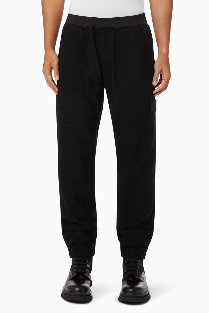 

Trousers in Cotton Nylon Moleskin, Black