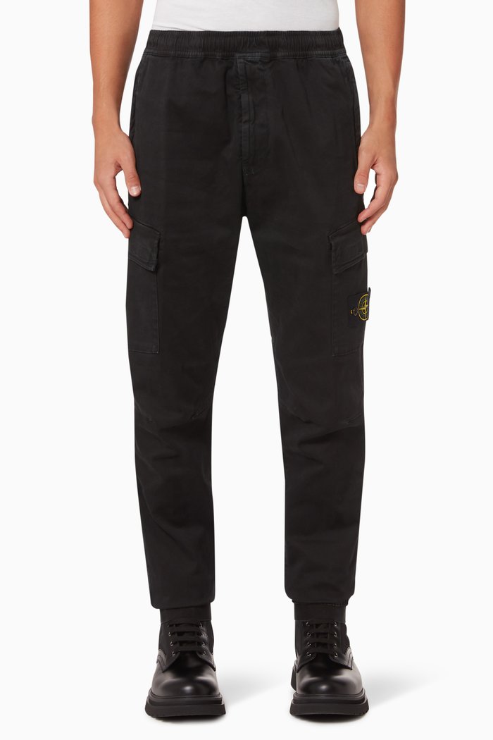 

Cargo Sweatpants in Cotton, Black