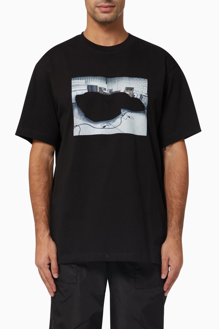 

Enzo Stash T-shirt in Jersey, Black