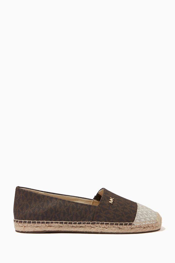 

Kendrick Espadrilles in Logo Canvas, Brown