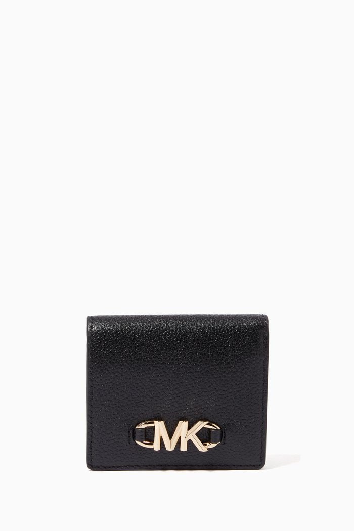 

Small Izzy Wallet in Leather, Black