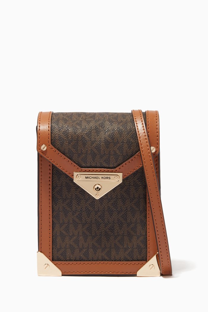 

Small Grace Crossbody Bag in Logo Canvas, Brown