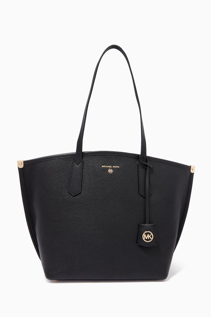 

Large Jane Tote Bag in Leather, Black