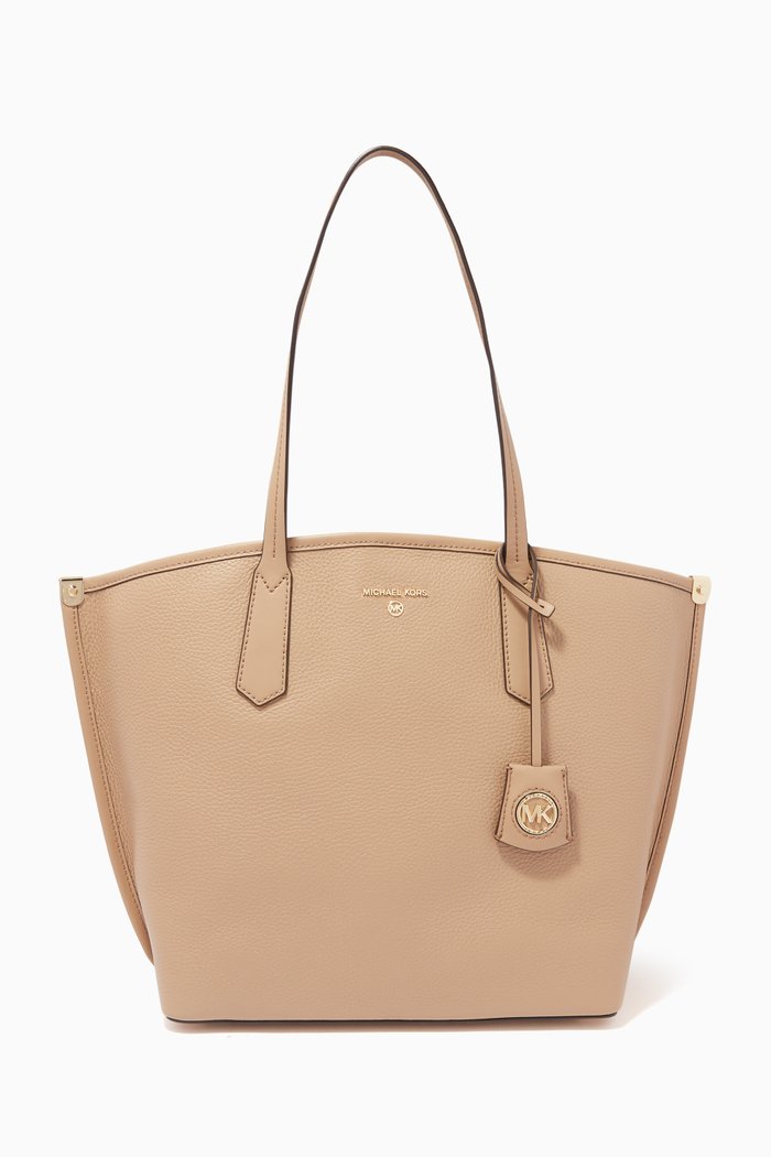 

Large Jane Tote Bag in Leather, Brown