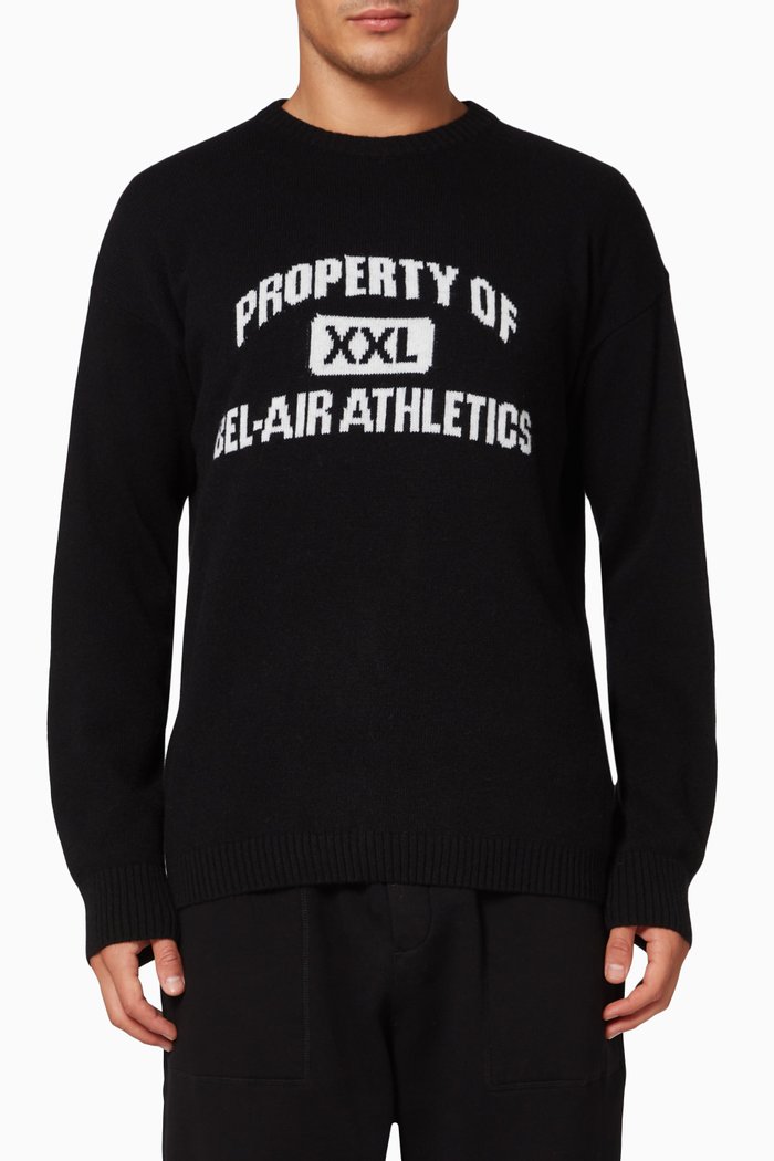

Property Of Sweater in Intarsia Knit, Black