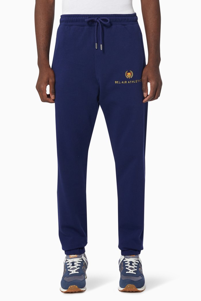 

Academy Crest Sweatpants in Fleece, Blue