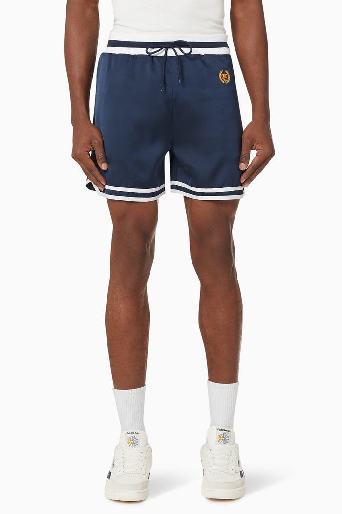 

Academy Crest Gym Shorts in Fleece, Blue