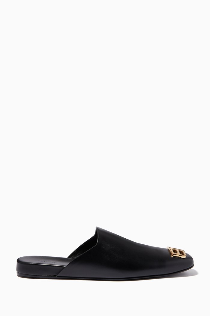 

Cosy BB Mules in Smooth Calfskin, Black