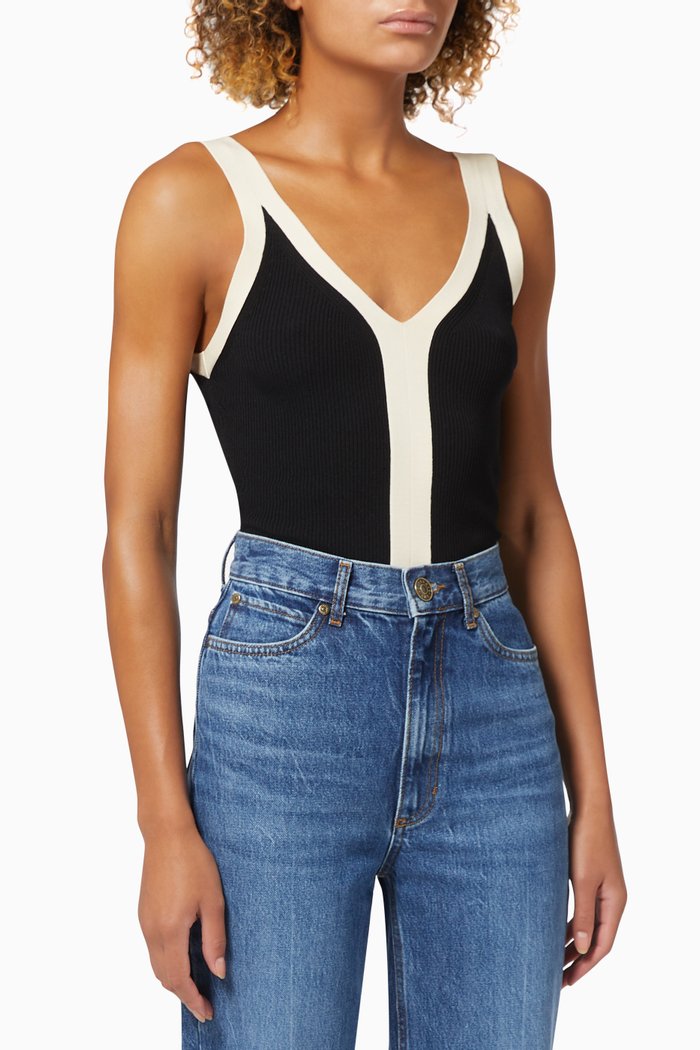 

Nate Top in Stretch Knit, Black