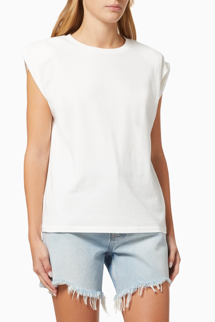 

Tanner Tank Top in Cotton Jersey, White