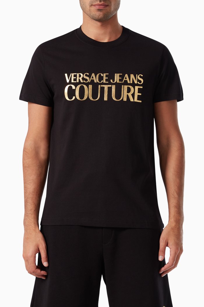 

Institutional Logo T-shirt in Cotton, Black
