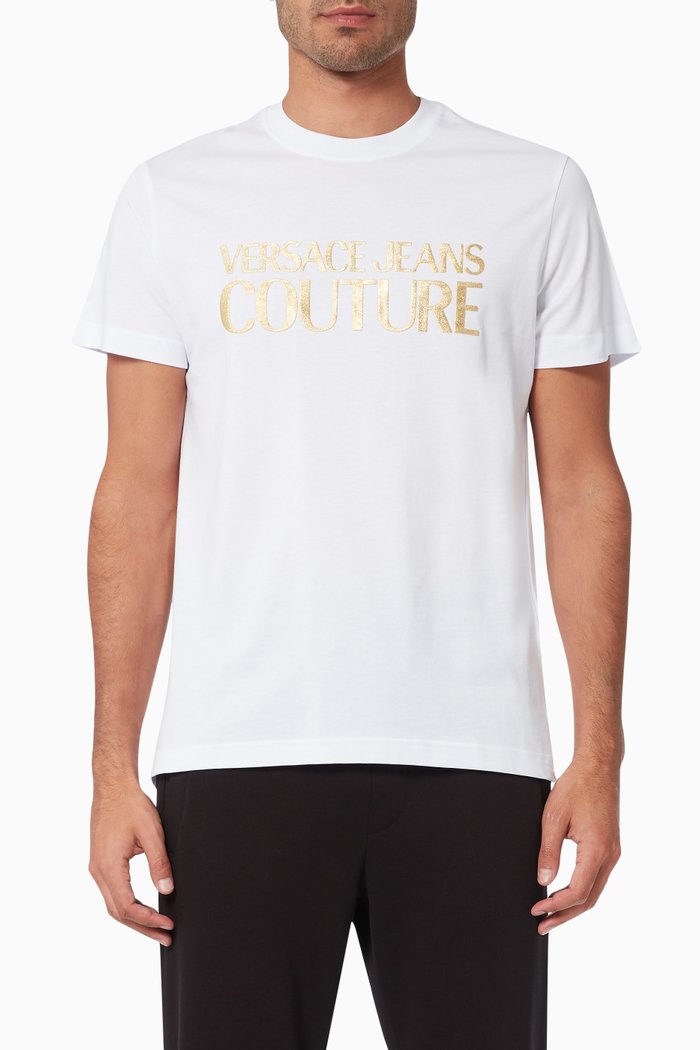 

Institutional Logo T-shirt in Cotton, White