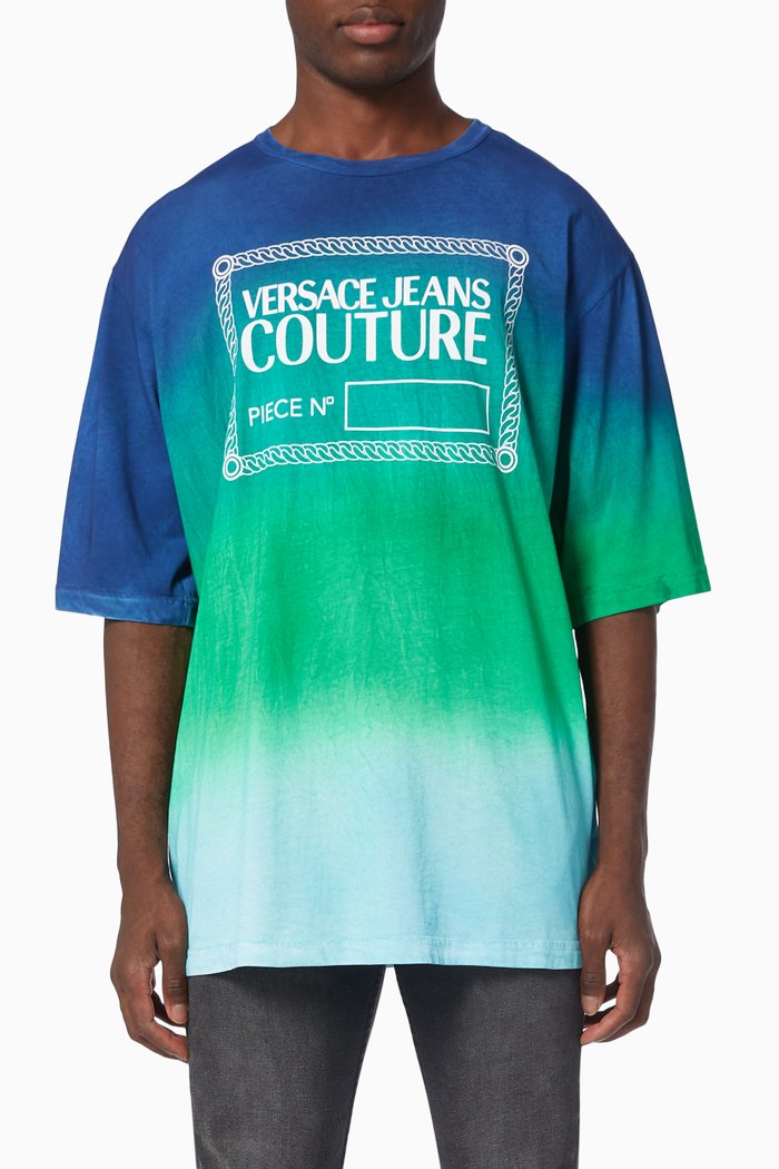 

Tie-dye Logo T-shirt in Cotton, Blue