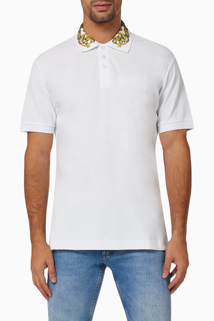 

Regalia Baroque Polo Shirt in Cotton, White