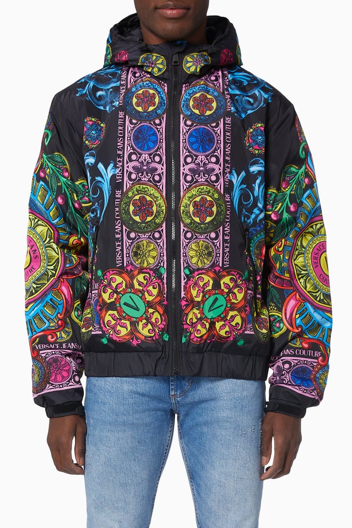 

Baroque Print Jacket, Black