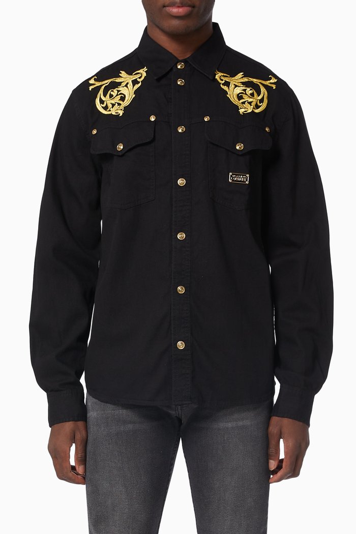 

Black Hero Logo Shirt in Cotton