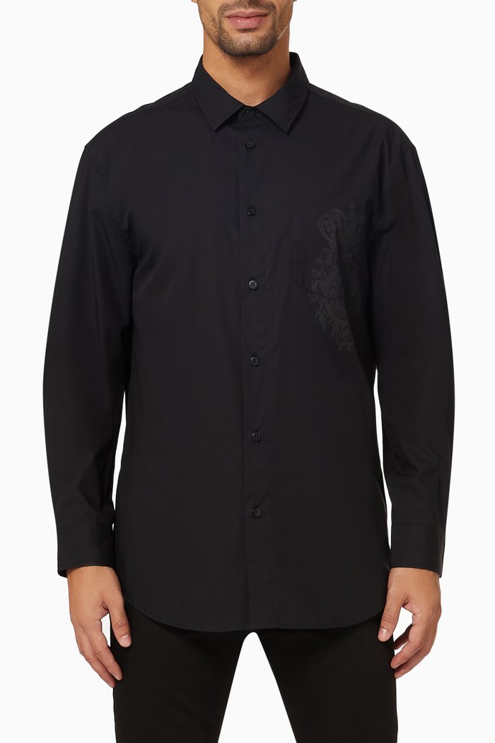 

Hero Logo Shirt in Cotton, Black