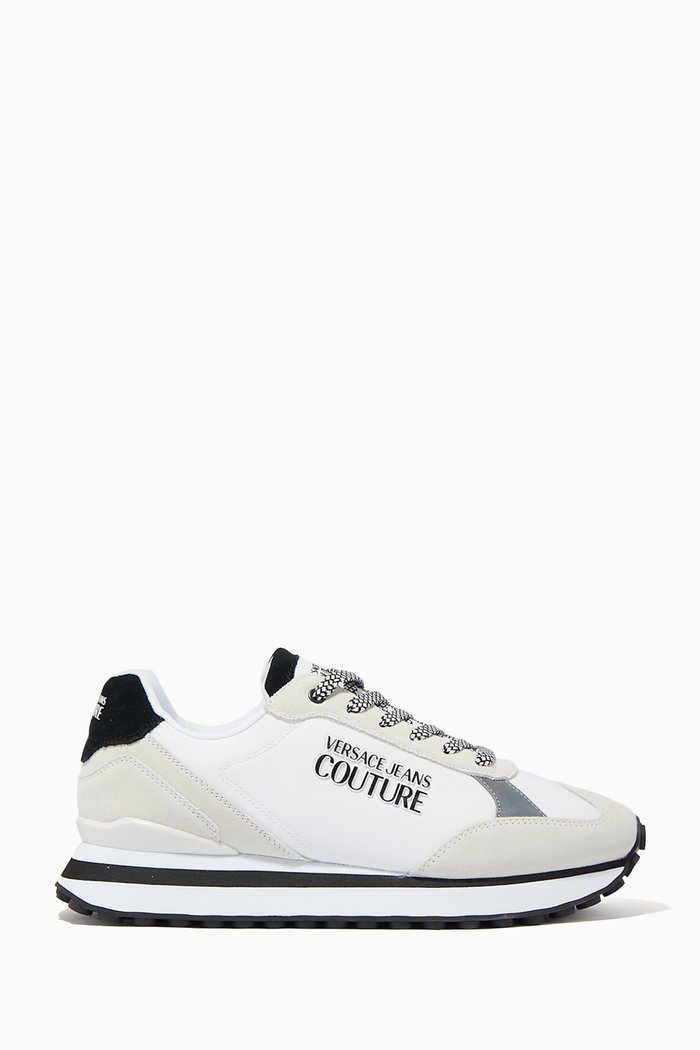 

Spyke Sneakers in Suede Leather & Technical Fabric, White