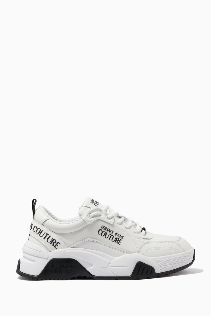 

Stargaze Logo Print Sneakers in Leather, White