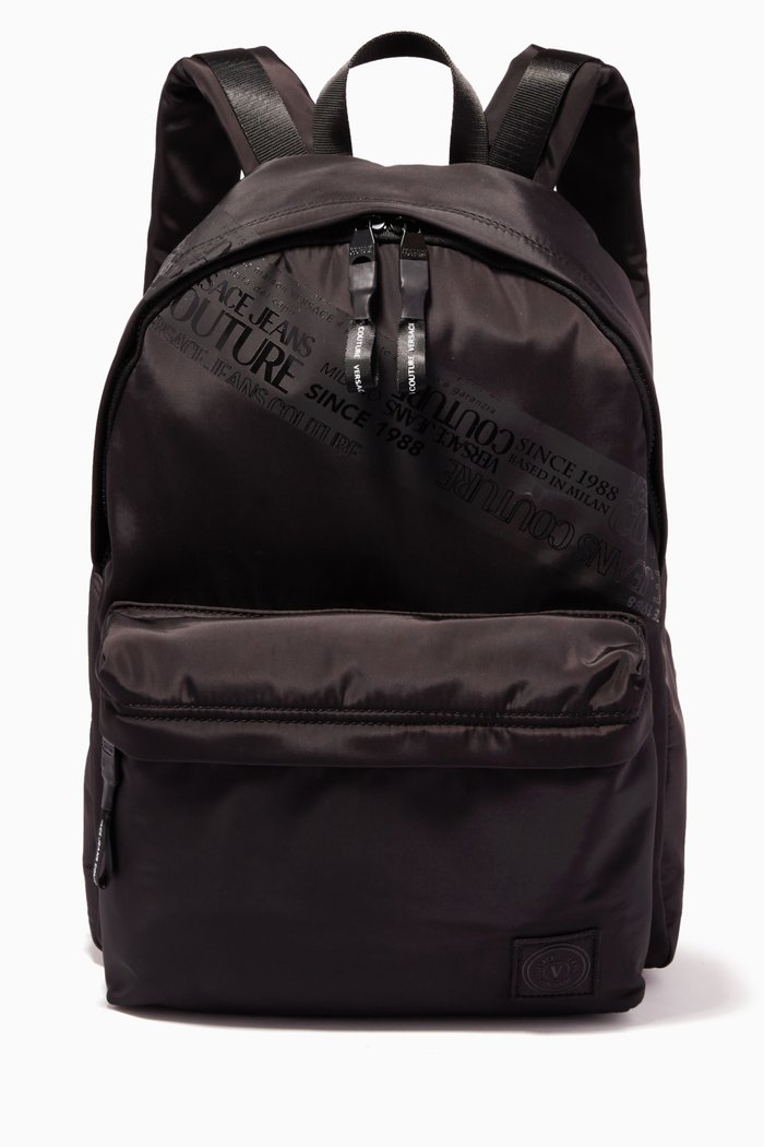 

Logo Backpack in Nylon, Black