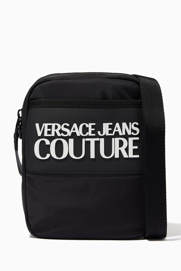 

Logotype Crossbody Bag in Nylon, Black