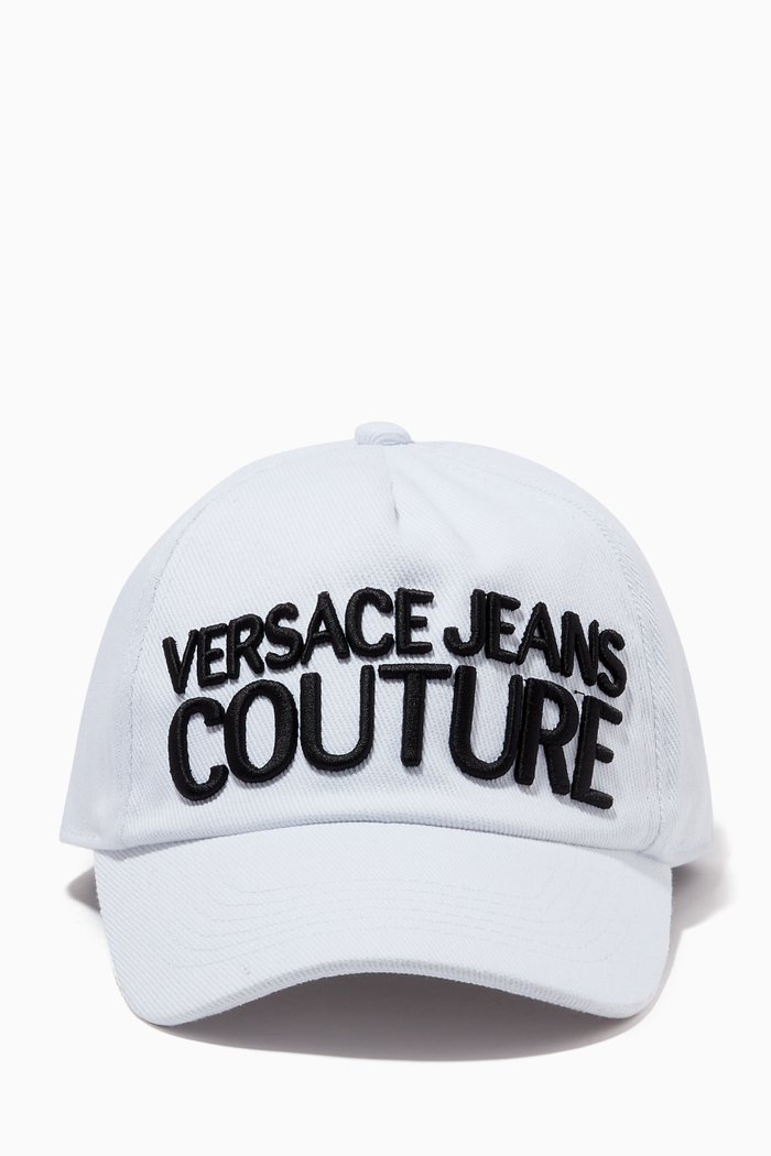 

Embroidered Logo Cap in Cotton, White