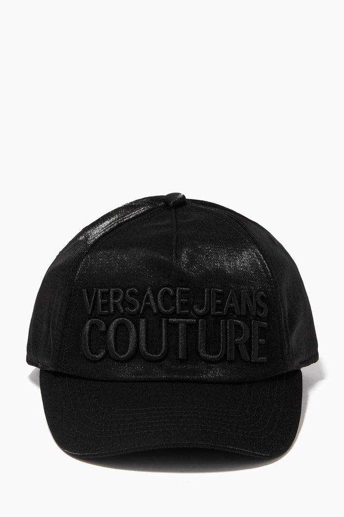 

Tonal Logo Cap in Cotton, Black