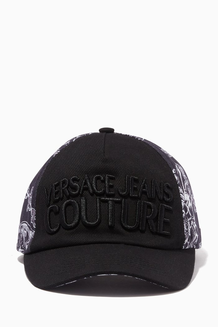 

Logo Embroidered Cap in Cotton, Black