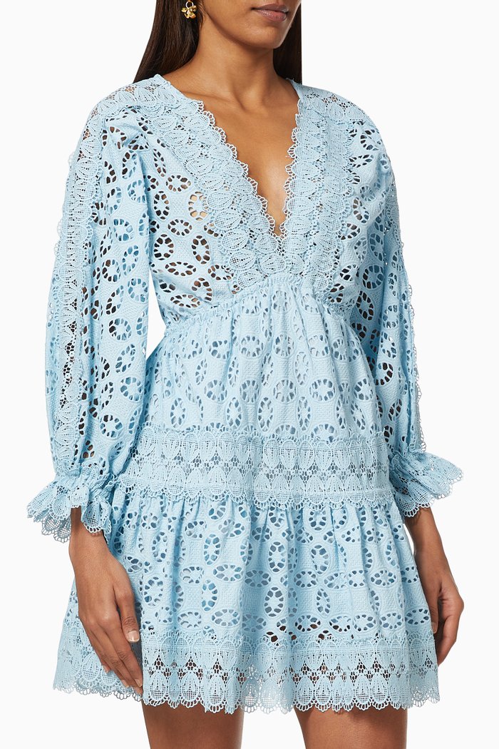 

Amante Dress in Cotton, Blue