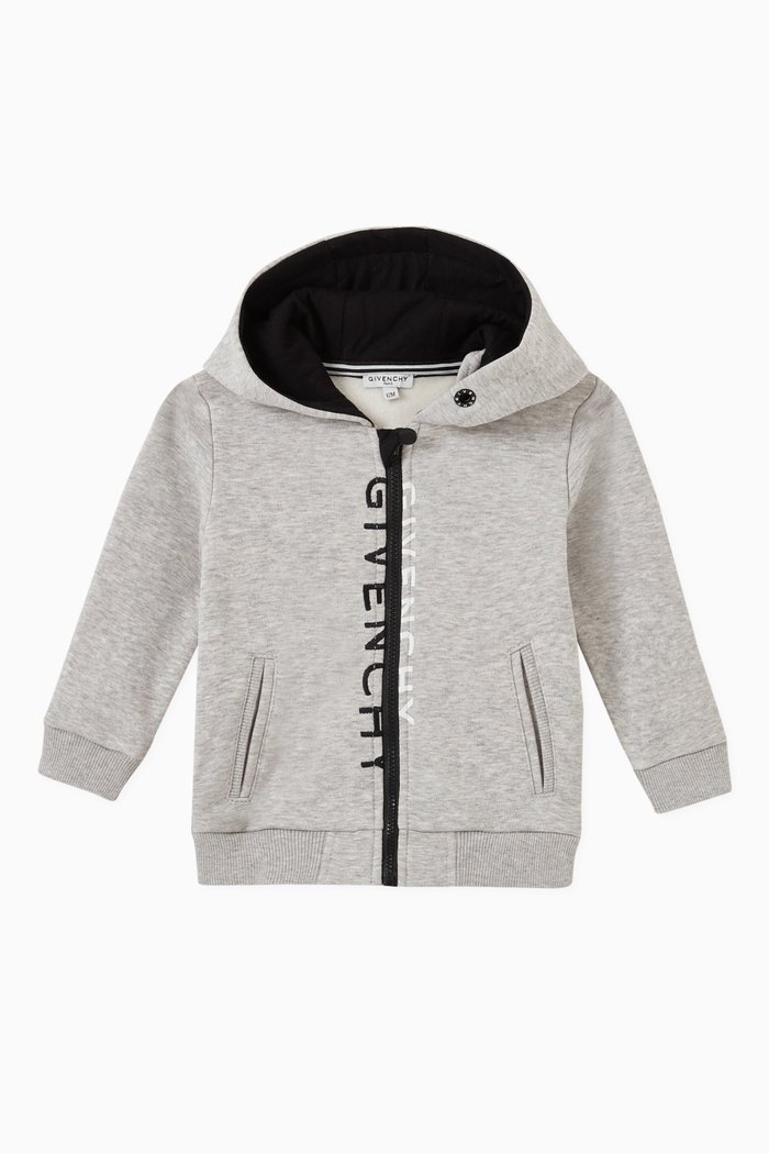 

Logo Hoodie in Jersey, Grey