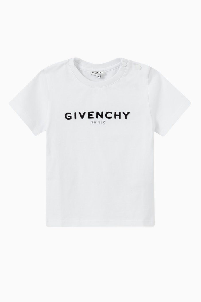 

Flock Logo T-shirt in Cotton Jersey, White