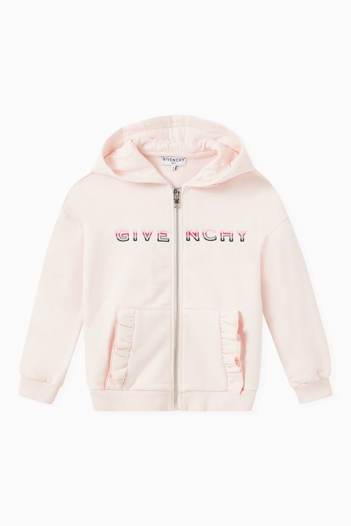 

Hooded Sweatshirt in Cotton Fleece, Pink