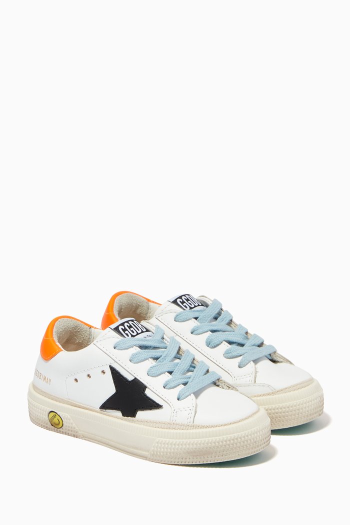 

May Sneakers with Leather Star, White