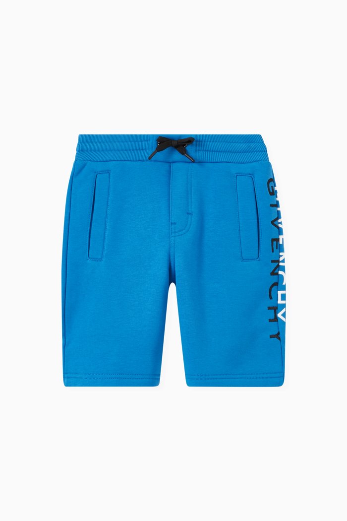 

Logo Shorts in Jersey, Blue