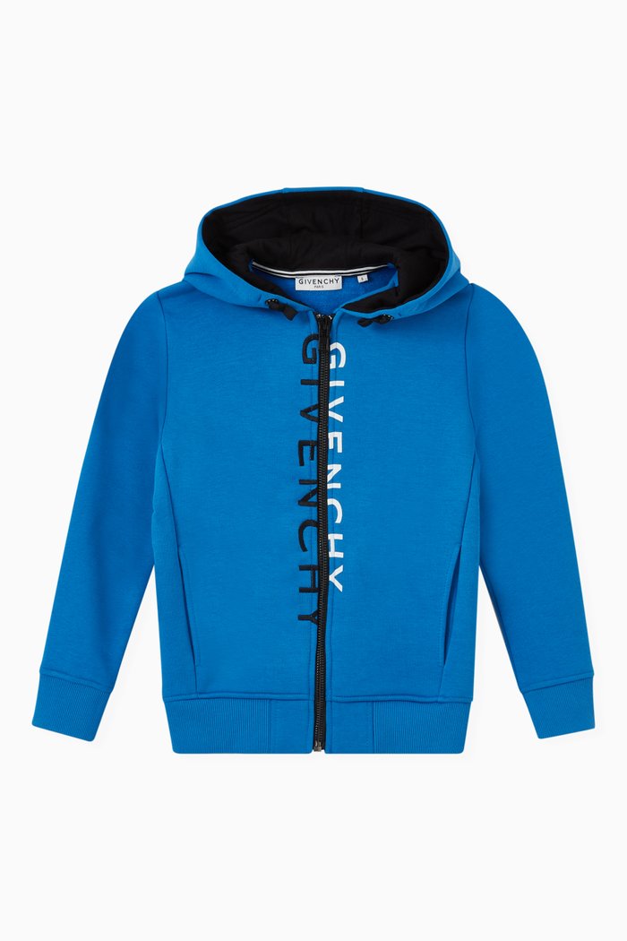 

Logo Hoodie in Jersey, Blue