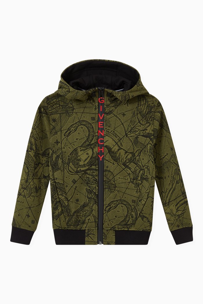 

Animals Hooded Sweatshirt in Jersey, Neutral