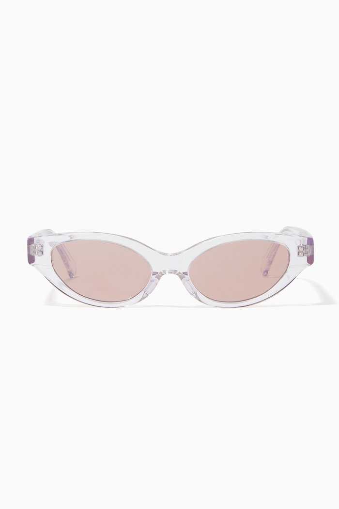 

Glamorous Cat-eye Sunglasses in Acetate, Brown