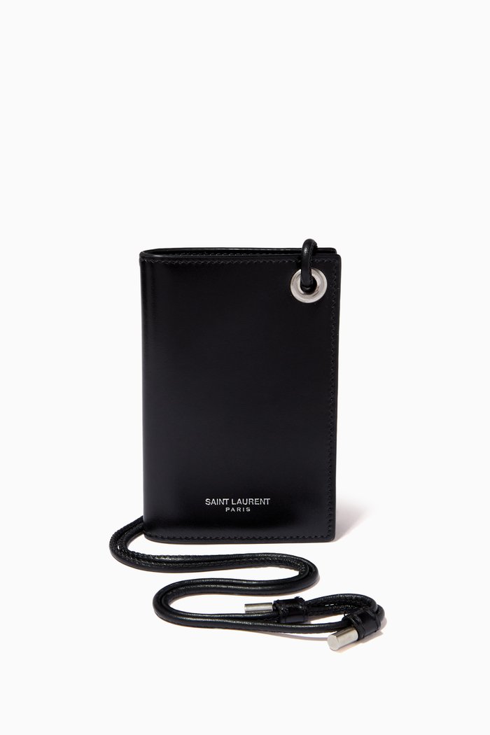 

Flip Card Case in Smooth Calfskin & Matte Nappa, Black